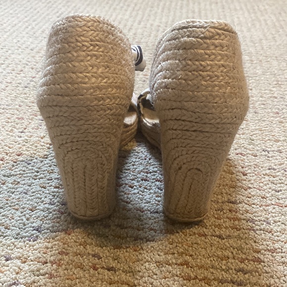 HP 🍾Stella McCartney Wedge Espadrilles sz 39.5 - Picture 7 of 11